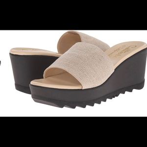 Callisto of California Lars wedge sandal